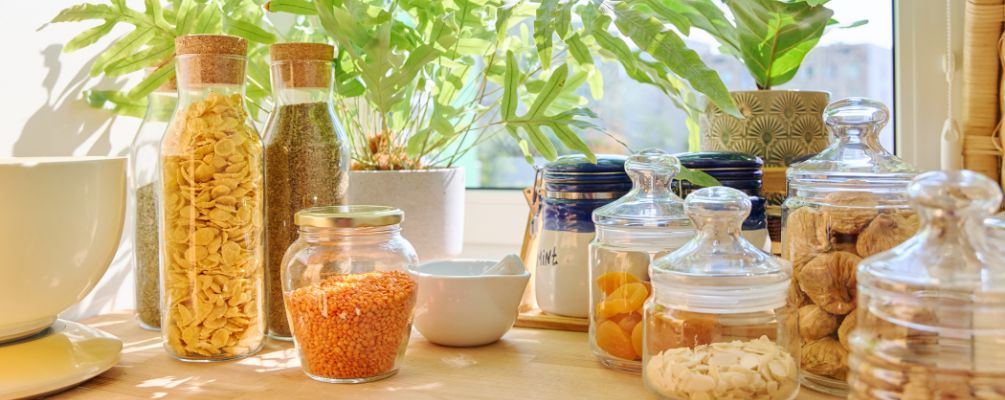 Jars with Food